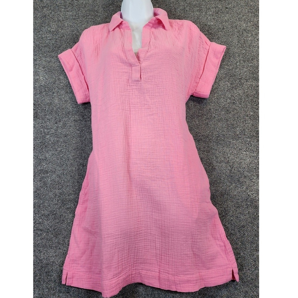 J.Crew Gauze Tunic Shift Dress Womens XS Coastal Resort Relaxed Beach NWT